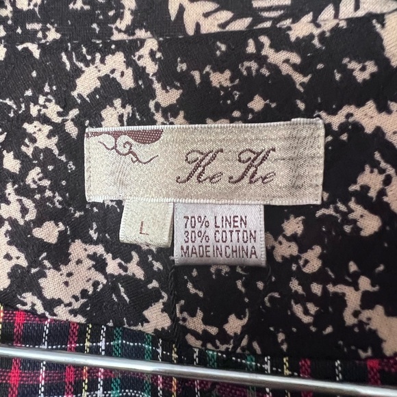 NWT Keke Linen Blend Disney Print Vest Women’s Size L - Picture 2 of 4